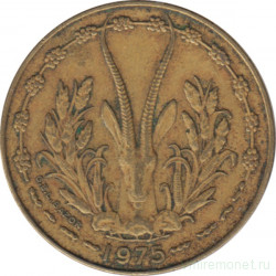 Монета. Западноафриканский экономический и валютный союз (ВСЕАО). 10 франков 1975 год.