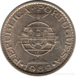 Монета. Ангола. 10 эскудо 1969 год.