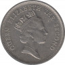 Монета. Гонконг. 1 доллар 1987 год. рев.