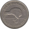 Монета. Новая Зеландия. 1 флорин 1965 год. ав.