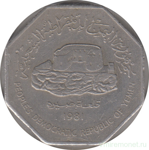 Монета. Южный Йемен (Народная демократическая республика Йемен). 100 филсов 1981 год.