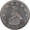 Монета. Зимбабве. 10 центов 2001 год. ав.