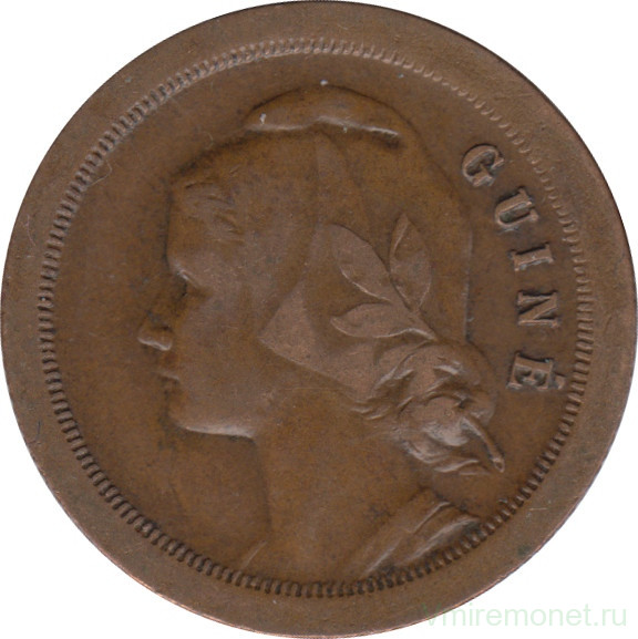 Монета. Гвинея-Бисау. 20 сентаво 1933 год.