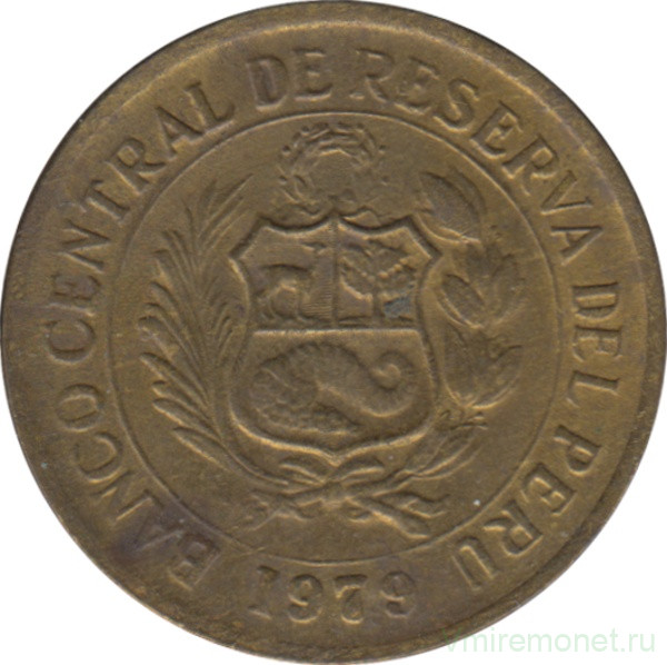 Монета. Перу. 5 солей 1979 год.