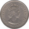 Монета. Маврикий. 1/2 рупии 1975 год. рев.
