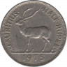 Монета. Маврикий. 1/2 рупии 1975 год. ав.