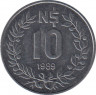 Монета. Уругвай. 10 песо 1989 год. ав.