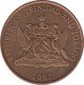 Монета. Тринидад и Тобаго. 5 центов 2007 год. ав.