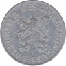  Монета. Чехословакия. 10 геллеров 1955 год. ав.