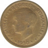 Монета. Румыния. 5 лей 1930 год. ав.