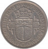 Монета. Южная Родезия. 1/2 кроны 1947 год. ав.