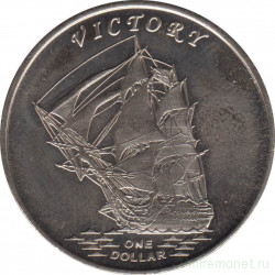 Монета. Острова Гилберта (Кирибати). 1 доллар 2014 год."Виктори".