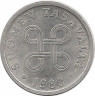 Аверс.Монета. Финляндия. 5 пенни 1980 год.