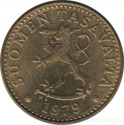Монета. Финляндия. 20 пенни 1979 год.