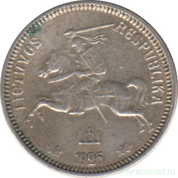 Монета. Литва. 1 лит 1925 год.