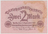 Банкнота. Кредитный билет. Германия. Веймарская республика. 2 марки 1922 год. ав.