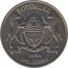 Монета. Ботсвана. 50 тхебе 1984 год. ав.