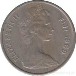 Монета. Фиджи. 5 центов 1969 год.