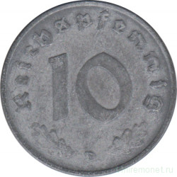 Монета. Германия. Третий Рейх. 10 рейхспфеннигов 1943 год. Монетный двор - Мюнхен (D).