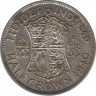 Монета. Великобритания. 1/2 кроны (2.5 шиллинга) 1940 год.  ав.
