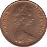 Монета. Бермудские острова. 1 цент 1971 год. рев.