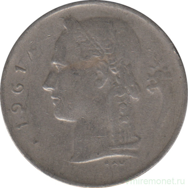 Монета. Бельгия. 1 франк 1961 год. BELGIE.