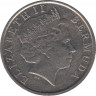Монета. Бермудские острова. 25 центов 2005 год. рев.