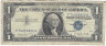Банкнота. США. 1 доллар 1957 год. Синяя печать. F. Тип 419а. 