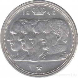 Монета. Бельгия. 100 франков 1949 год. BELGIQUE.