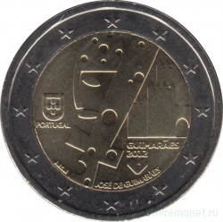 Монета. Португалия. 2 евро 2012 год. Гимарайнш - культурная столица Европы.