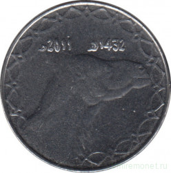 Монета. Алжир. 2 динара 2011 год.