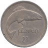 Монета. Ирландия. 2 шиллинга (флорин) 1962 год.