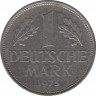 Монета. ФРГ. 1 марка 1975 год. Монетный двор - Гамбург (J). ав.