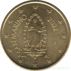 Монета. Сан-Марино. 50 центов 2022 год.