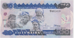 Банкнота. Нигерия. 50 найр 2004 год. Тип 27е.