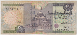 Банкнота. Египет. 20 фунтов 2001 год.