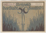 Бона. Нотгельд. Германия. Город Заальфельд. 50 пфеннигов 1921 год. Вариант 1155.4.3. ав.