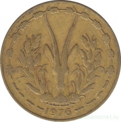 Монета. Западноафриканский экономический и валютный союз (ВСЕАО). 10 франков 1976 год.