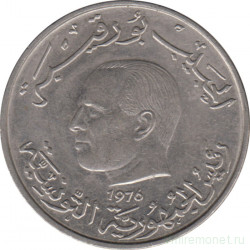 Монета. Тунис. 1 динар 1976 год.