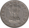Монета. Индия. 1/2 рупии 1956 год. рев.