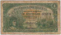 Банкнота. Провинция Ангола. 1 анголар 1942 год. Тип 68.