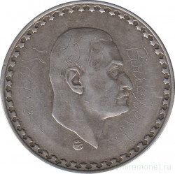 Монета. Египет. 50 пиастров 1970 год. Президент Гамаль Абдель Насер. Гравировка.