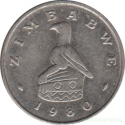 Монета. Зимбабве. 5 центов 1980 год.