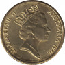 Монета. Австралия. 1 доллар 1986 год. Международный год мира. рев.