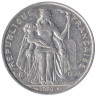 Монета. Французская Полинезия. 5 франков 1986 год. 