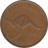 Монета. Австралия. 1 пенни 1960 год. ав.