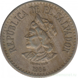 Монета. Сальвадор. 1 колон 1985 год.