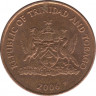 Монета. Тринидад и Тобаго. 5 центов 2006 год. ав.