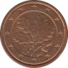 Монета. Германия. 1 цент 2012 год. (F). ав.
