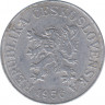  Монета. Чехословакия. 10 геллеров 1956 год. ав.
